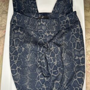 Up! Up Luxury snake print pull-on ponte pants